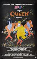 1986 Queen Magic Budapesten, koncertfilm plakát, 90x58 cm / Queen Live in Budapest Magic Tour concert film poster, 90x58 cm