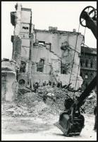 Budapest, a 125 éves Nemzeti Színház társulata (1961) és a színház bontása (1965), 5 db vintage fotó...