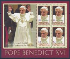 XVI. Benedek pápa kisív, Pope Benedict XVI. minisheet