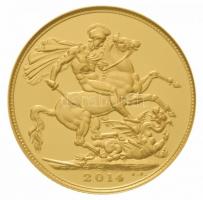 Nagy-Britannia 2014. 1/4 Sovereign Au (1,99g/0.916) + 1/2 Sovereign Au (3,99g/0.916) + 1 Sovereign A...