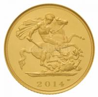 Nagy-Britannia 2014. 1/4 Sovereign Au (1,99g/0.916) + 1/2 Sovereign Au (3,99g/0.916) + 1 Sovereign A...