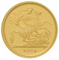 Nagy-Britannia 2014. 1/4 Sovereign Au (1,99g/0.916) + 1/2 Sovereign Au (3,99g/0.916) + 1 Sovereign A...