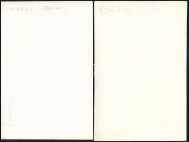 cca 1942 Színészek, énekesek privát környezetben: Farkas Ilonka, Némethy Ella, Bulla Elma, Lukács Ma...