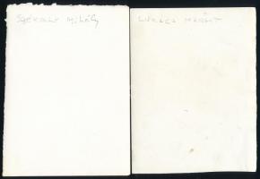 cca 1942 Színészek, énekesek privát környezetben: Farkas Ilonka, Némethy Ella, Bulla Elma, Lukács Ma...