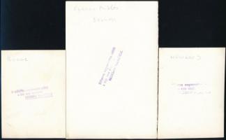 cca 1942 Színészek, énekesek privát környezetben: Farkas Ilonka, Némethy Ella, Bulla Elma, Lukács Ma...