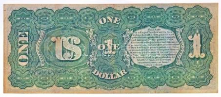 Amerikai Egyesült Államok 1869. 1$ piros pecséttel "John Allison - Francis E. Spinner" T:I...