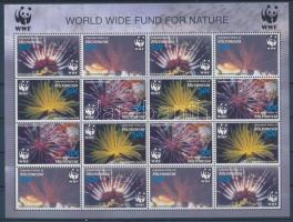 WWF Corals mini sheet with 2 and 4 sets WWF: Korallok 2 és 4 sort tartalmazó kisívek