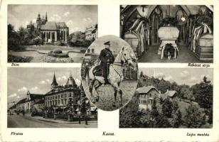 Kassa, Kosice; Rákóczi sírja, Lajos menház, Fő utca, dóm, Horthy Miklós / rest house, tomb, main street, dome, Horthy  (EK)