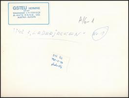 cca 1967 A magyar fotográfia avantgarde korszakából 3 db feliratozott vintage fotóművészeti alkotás,...