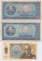 10db-os bankjegy tétel, közte Német Harmadik Birodalom / Cseh-Morva Protektorátus 1940. 5K T:III,III...