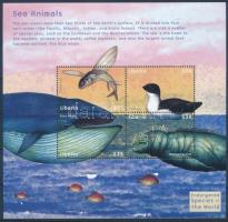 Sea creatures minisheet, Tengeri élőlények kisív