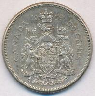 Kanada 1959. 50c Ag "II. Erzsébet" T:2,2-
Canada 1959. 50 Cents Ag "Elizabeth II&quo...