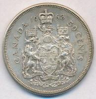 Kanada 1963. 50c Ag "II. Erzsébet" T:2
Canada 1963. 50 Cents Ag "Elizabeth II" ...