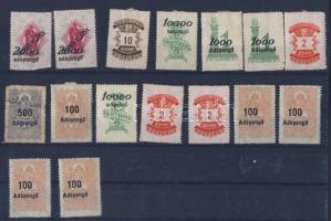 1946. 16db AP okmánybélyeg, bankjegyként is használták!