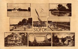 Siófok - 3 db modern városképes lap, Tünde gőzös