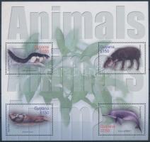 Mammals mini sheet, Emlősállatok kisív