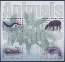 Emlősállatok kisív Mammals minisheet