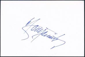 Fenyő Miklós (1947-) énekes hátoldalon aláírt fotólapja, 15x10 cm