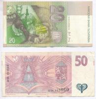 Csehország 1997. 50K + Szlovákia 2000. 500K + 2002. 200K (2x) + 2004. 20K T:III
Czech Republic 1997...