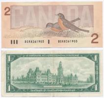 Kanada 1967. 1$ + 1986. 2$ T:III
Canada 1967. 1 Dollar + 1986. 2 Dollars C:F