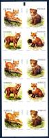 Animal puppies stamp-booklet, Állat kölykök bélyegfüzet