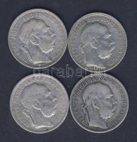 1K Ag 1893 (2x), 1894, 1896 T:2,2/3