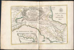 cca 1700  Olaszországi területek térképe. Összesen 6 db: Nápoly, Guastalla, Szardínia, Mantova Színe...