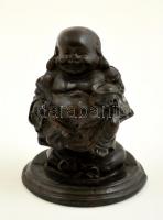 Buddha festett műgyanta, m:8 cm