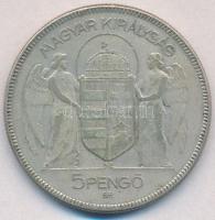 1930. 5P Ag "Horthy jobbra" T:2-,3
Adamo P8