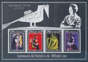 Centenary of Wilfredo Lam's birth block, Wilfredo Lam festő születésének 100. évfordulója blokk