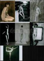 cca 1972 Bevállalós modellek, szolidan erotikus fényképek, 13 db mai nagyítás régi negatívokról, 15x10 cm / 13 erotic photos, 15x10 cm