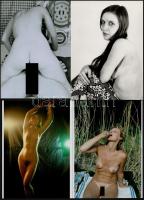 cca 1978 Hol volt, hol nem volt...., szolidan erotikus fényképek, 13 db fotó, mai nagyítás régi nega...