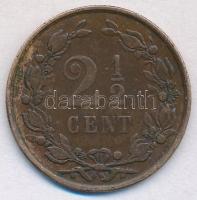 Hollandia 1884. 2 1/2c Br T:2,2- Netherlands 1884. 2 1/2 Cent Br C:XF,VF Krause KM#108
