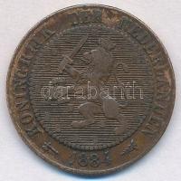 Hollandia 1884. 2 1/2c Br T:2,2-
Netherlands 1884. 2 1/2 Cent Br C:XF,VF
Krause KM#108