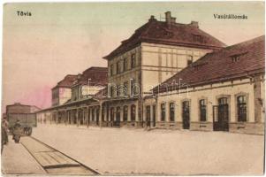 Tövis, Teius; vasútállomás / railway station / Bahnhof (EK)