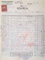 1930 Vegyes számla tétel, 32 db, legtöbbjük okmánybélyeggel