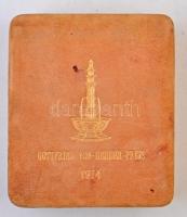 NSZK 1974. "Gottfried-von-Herrder-Preis / Hamburg" Br emlékérem eredeti dísztokban (90mm) ...