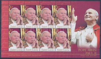 In memory of Pope John Paul II. minisheet, II. János Pál pápa emlékére kisív