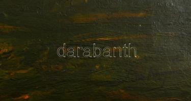 Baky Albert (1868-1944): Alkonyatba bámuló, olaj, karton, jelzett, kis sérüléssel, fa keretben, 24×3...