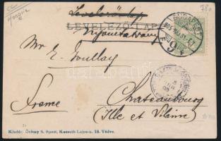 1905 Sümegi Vilmos (1864-1938): újságíró, politikus fényképe. Fotólap postán elküldve 9x15 cm