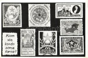 1961 Kiam via lando same faros? / Esperanto stamps (Rb)