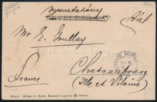 1905 Posgay Miklós (1863-1917) országgyűlési képviselő fényképe díszmagyarban aláírásának képével. F...