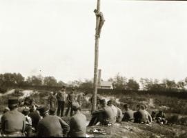 cca 1925 Katonai negatívok kiképzésről, tisztekről, stb., 13 db vintage negatív, 4,5x6,5 cm