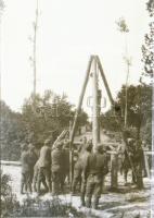 cca 1925 Katonai negatívok kiképzésről, tisztekről, stb., 13 db vintage negatív, 4,5x6,5 cm