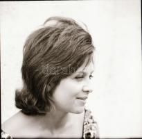 1963 Domján Edit színésznő portré felvételei, 5 db vintage negatív Kotnyek Antal (1921-1990) fotórip...