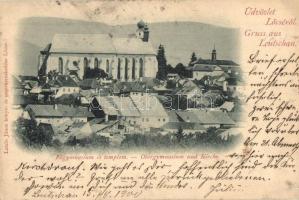 Lőcse, Levoca; Főgimnázium és templom / grammar school, church