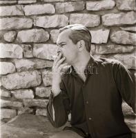 1969 Latinovits Zoltán színész portré felvételei, 6 db vintage negatív Kotnyek Antal (1921-1990) fot...