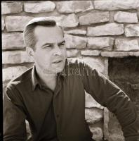 1969 Latinovits Zoltán színész portré felvételei, 6 db vintage negatív Kotnyek Antal (1921-1990) fot...