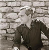 1969 Latinovits Zoltán színész portré felvételei, 6 db vintage negatív Kotnyek Antal (1921-1990) fot...