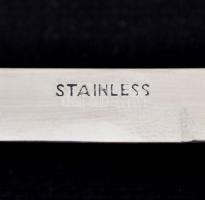 Szamurájkard alakú fém papírvágó kés, h: 21 cm